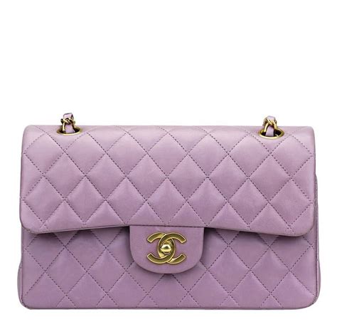 chanel mini purple bag